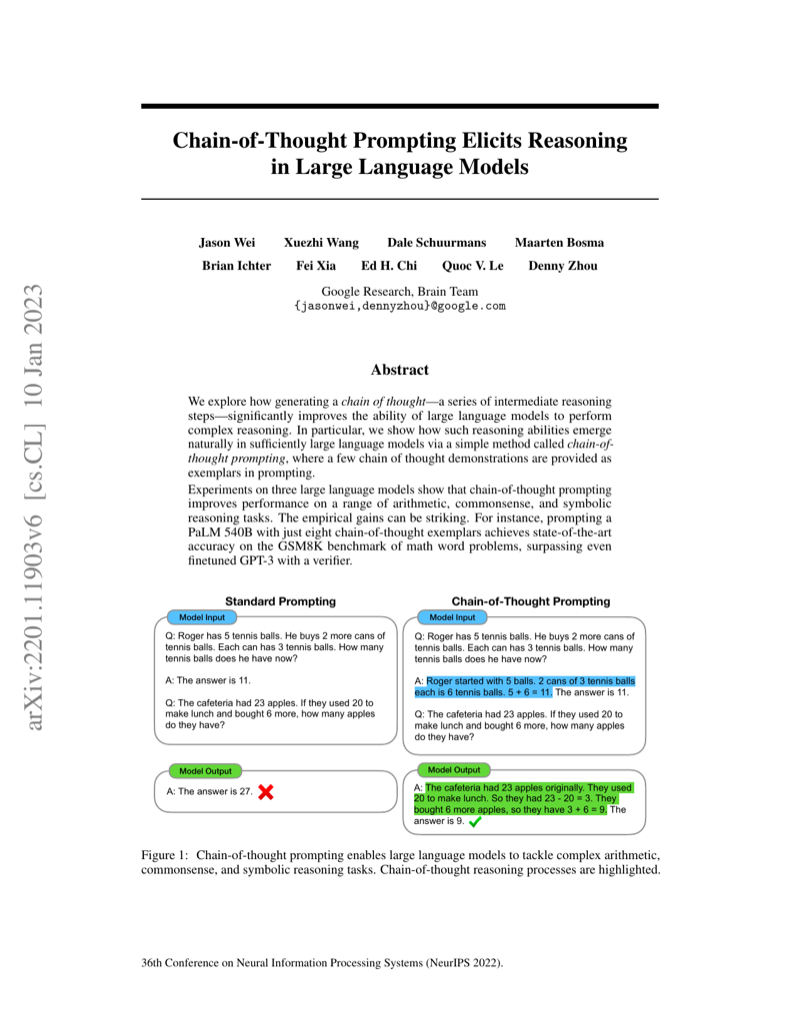 Cover of Chain-of-Thought Prompting Elicits Reasoning in Large Language Models